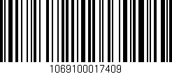 Código de barras (EAN, GTIN, SKU, ISBN): '1069100017409'