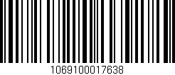 Código de barras (EAN, GTIN, SKU, ISBN): '1069100017638'