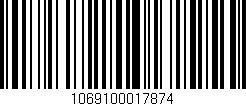 Código de barras (EAN, GTIN, SKU, ISBN): '1069100017874'