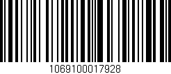 Código de barras (EAN, GTIN, SKU, ISBN): '1069100017928'