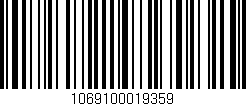 Código de barras (EAN, GTIN, SKU, ISBN): '1069100019359'
