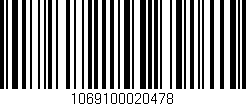 Código de barras (EAN, GTIN, SKU, ISBN): '1069100020478'