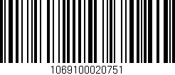 Código de barras (EAN, GTIN, SKU, ISBN): '1069100020751'