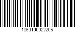 Código de barras (EAN, GTIN, SKU, ISBN): '1069100022205'