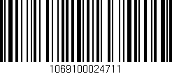 Código de barras (EAN, GTIN, SKU, ISBN): '1069100024711'