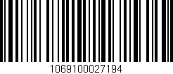 Código de barras (EAN, GTIN, SKU, ISBN): '1069100027194'