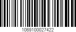 Código de barras (EAN, GTIN, SKU, ISBN): '1069100027422'
