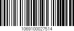 Código de barras (EAN, GTIN, SKU, ISBN): '1069100027514'