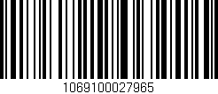 Código de barras (EAN, GTIN, SKU, ISBN): '1069100027965'