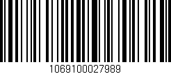 Código de barras (EAN, GTIN, SKU, ISBN): '1069100027989'