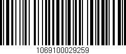 Código de barras (EAN, GTIN, SKU, ISBN): '1069100029259'