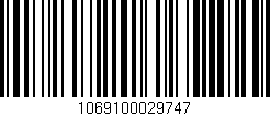 Código de barras (EAN, GTIN, SKU, ISBN): '1069100029747'