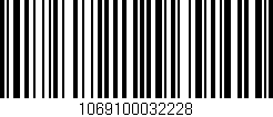 Código de barras (EAN, GTIN, SKU, ISBN): '1069100032228'