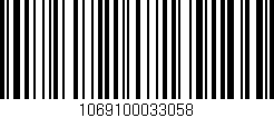 Código de barras (EAN, GTIN, SKU, ISBN): '1069100033058'