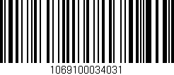 Código de barras (EAN, GTIN, SKU, ISBN): '1069100034031'