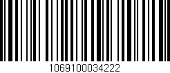 Código de barras (EAN, GTIN, SKU, ISBN): '1069100034222'