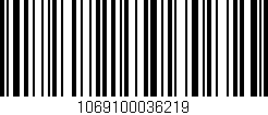 Código de barras (EAN, GTIN, SKU, ISBN): '1069100036219'