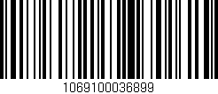 Código de barras (EAN, GTIN, SKU, ISBN): '1069100036899'