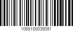 Código de barras (EAN, GTIN, SKU, ISBN): '1069100038091'