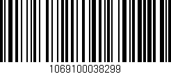 Código de barras (EAN, GTIN, SKU, ISBN): '1069100038299'