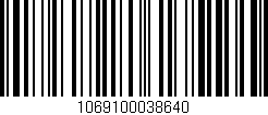 Código de barras (EAN, GTIN, SKU, ISBN): '1069100038640'