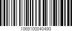 Código de barras (EAN, GTIN, SKU, ISBN): '1069100040490'