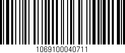 Código de barras (EAN, GTIN, SKU, ISBN): '1069100040711'