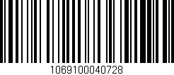 Código de barras (EAN, GTIN, SKU, ISBN): '1069100040728'
