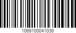 Código de barras (EAN, GTIN, SKU, ISBN): '1069100041039'