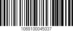 Código de barras (EAN, GTIN, SKU, ISBN): '1069100045037'