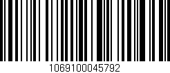 Código de barras (EAN, GTIN, SKU, ISBN): '1069100045792'