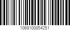 Código de barras (EAN, GTIN, SKU, ISBN): '1069100054251'