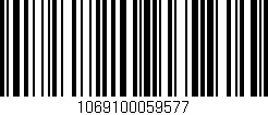 Código de barras (EAN, GTIN, SKU, ISBN): '1069100059577'
