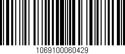 Código de barras (EAN, GTIN, SKU, ISBN): '1069100060429'
