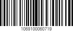 Código de barras (EAN, GTIN, SKU, ISBN): '1069100060719'