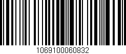 Código de barras (EAN, GTIN, SKU, ISBN): '1069100060832'