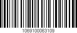 Código de barras (EAN, GTIN, SKU, ISBN): '1069100063109'