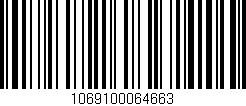 Código de barras (EAN, GTIN, SKU, ISBN): '1069100064663'