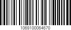 Código de barras (EAN, GTIN, SKU, ISBN): '1069100064670'