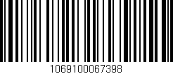 Código de barras (EAN, GTIN, SKU, ISBN): '1069100067398'