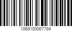 Código de barras (EAN, GTIN, SKU, ISBN): '1069100067794'