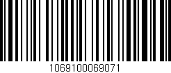 Código de barras (EAN, GTIN, SKU, ISBN): '1069100069071'