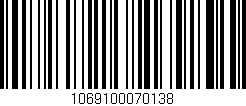 Código de barras (EAN, GTIN, SKU, ISBN): '1069100070138'