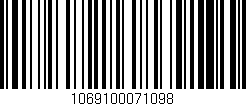 Código de barras (EAN, GTIN, SKU, ISBN): '1069100071098'