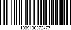 Código de barras (EAN, GTIN, SKU, ISBN): '1069100072477'