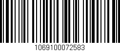 Código de barras (EAN, GTIN, SKU, ISBN): '1069100072583'