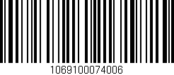 Código de barras (EAN, GTIN, SKU, ISBN): '1069100074006'