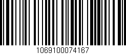 Código de barras (EAN, GTIN, SKU, ISBN): '1069100074167'