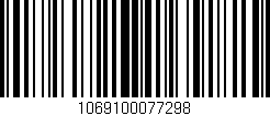 Código de barras (EAN, GTIN, SKU, ISBN): '1069100077298'