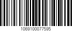 Código de barras (EAN, GTIN, SKU, ISBN): '1069100077595'